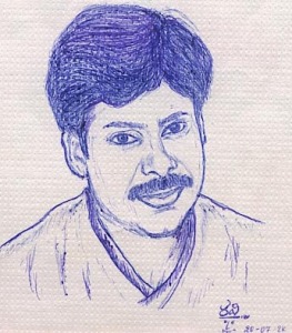 Pencil Sketch Of Venkatesh And Pawan Kalyan  DesiPainterscom